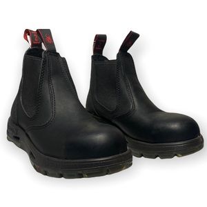 Redback Australian Boots UK Size 2 (Mens 3/womens 4) UBBK Slip On Soft Toe Black